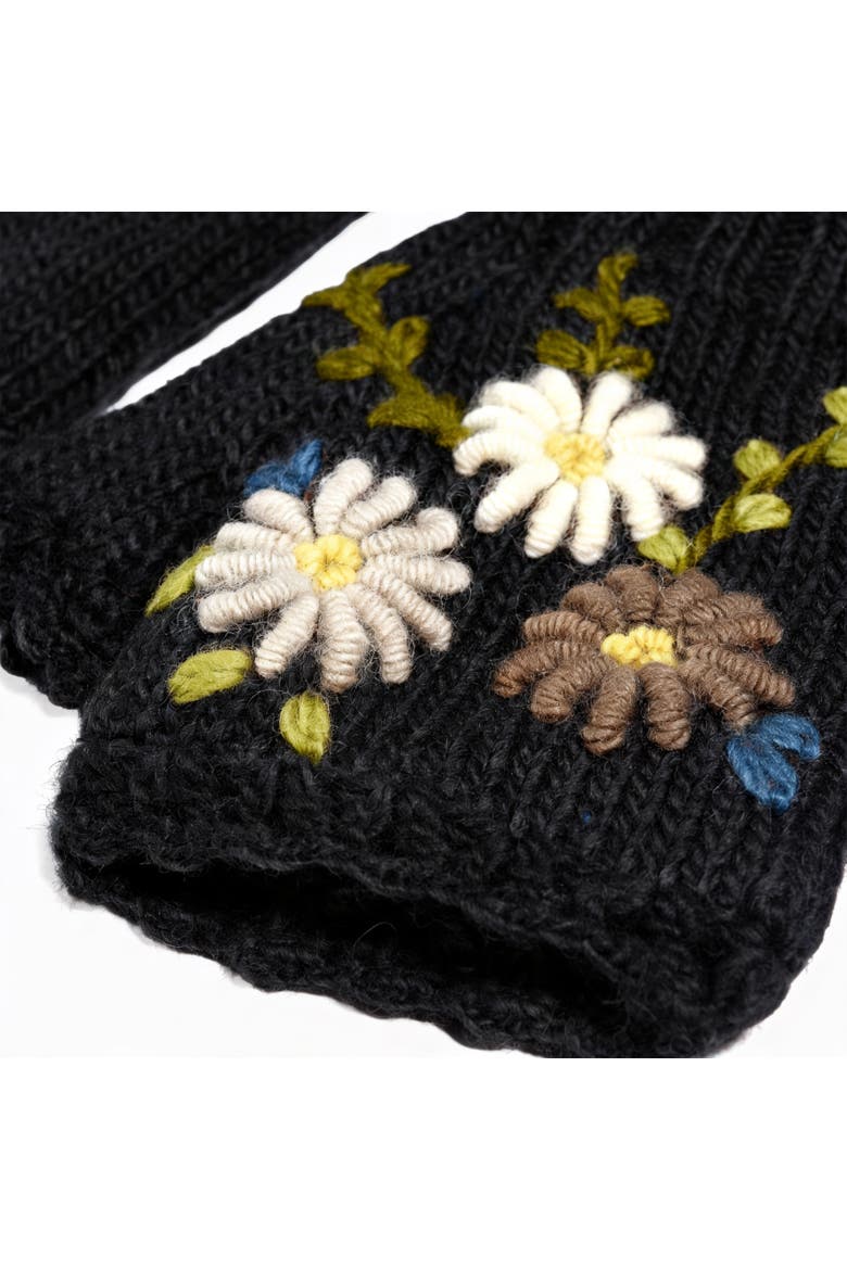 Bloom Mittens, Main, color, Black