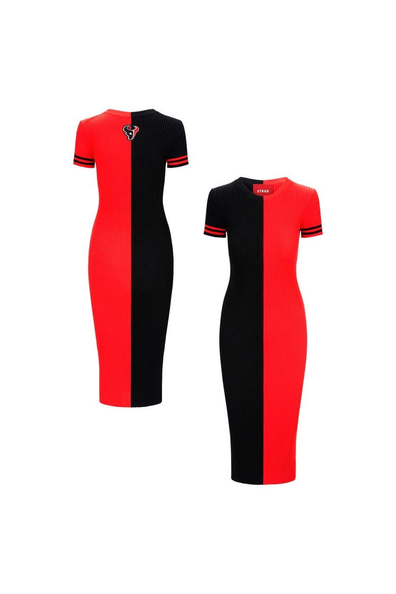 Women's STAUD  Navy/Red Houston Texans Colleen Dress, Main, color, Navy