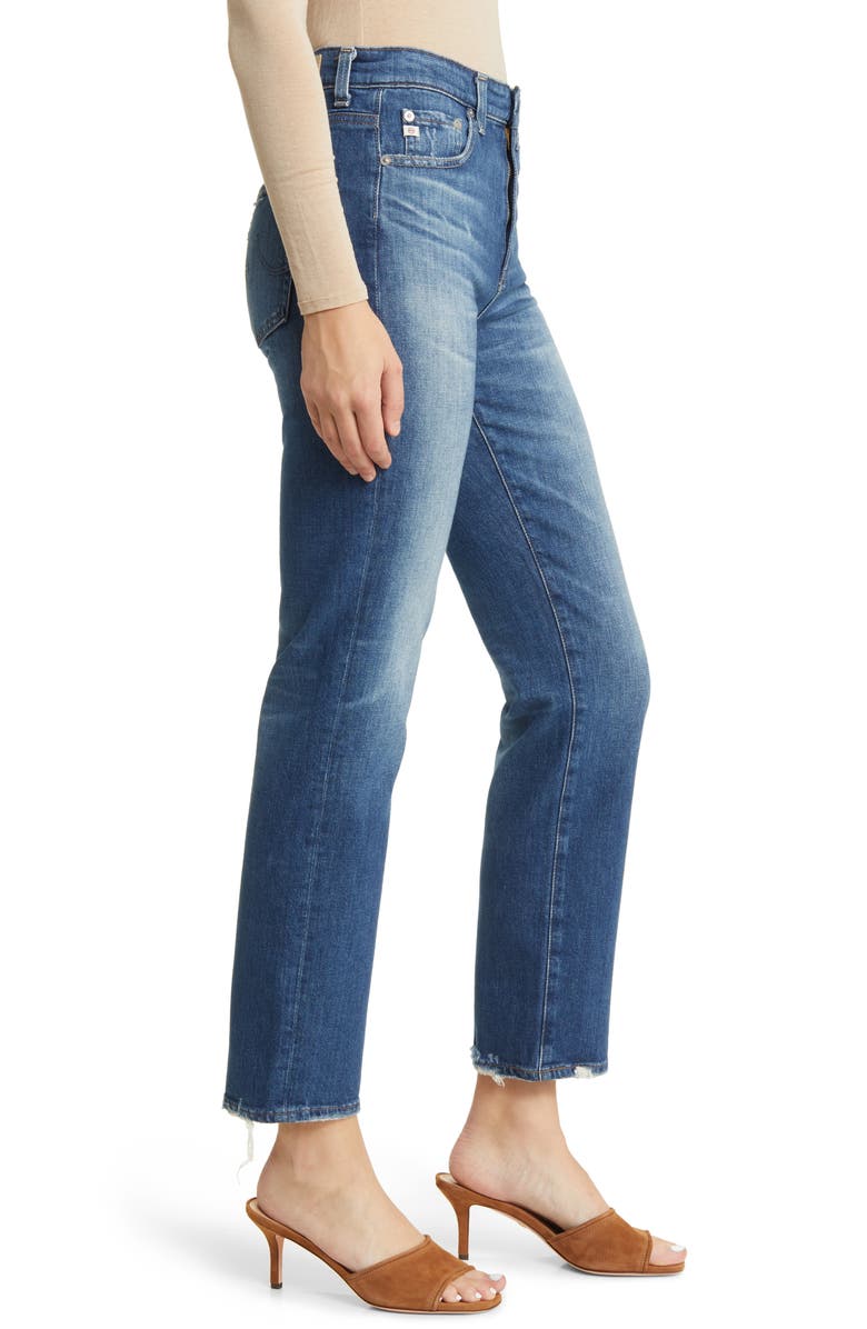 AG Saige High Waist Straight Leg Jeans, Alternate, color, 