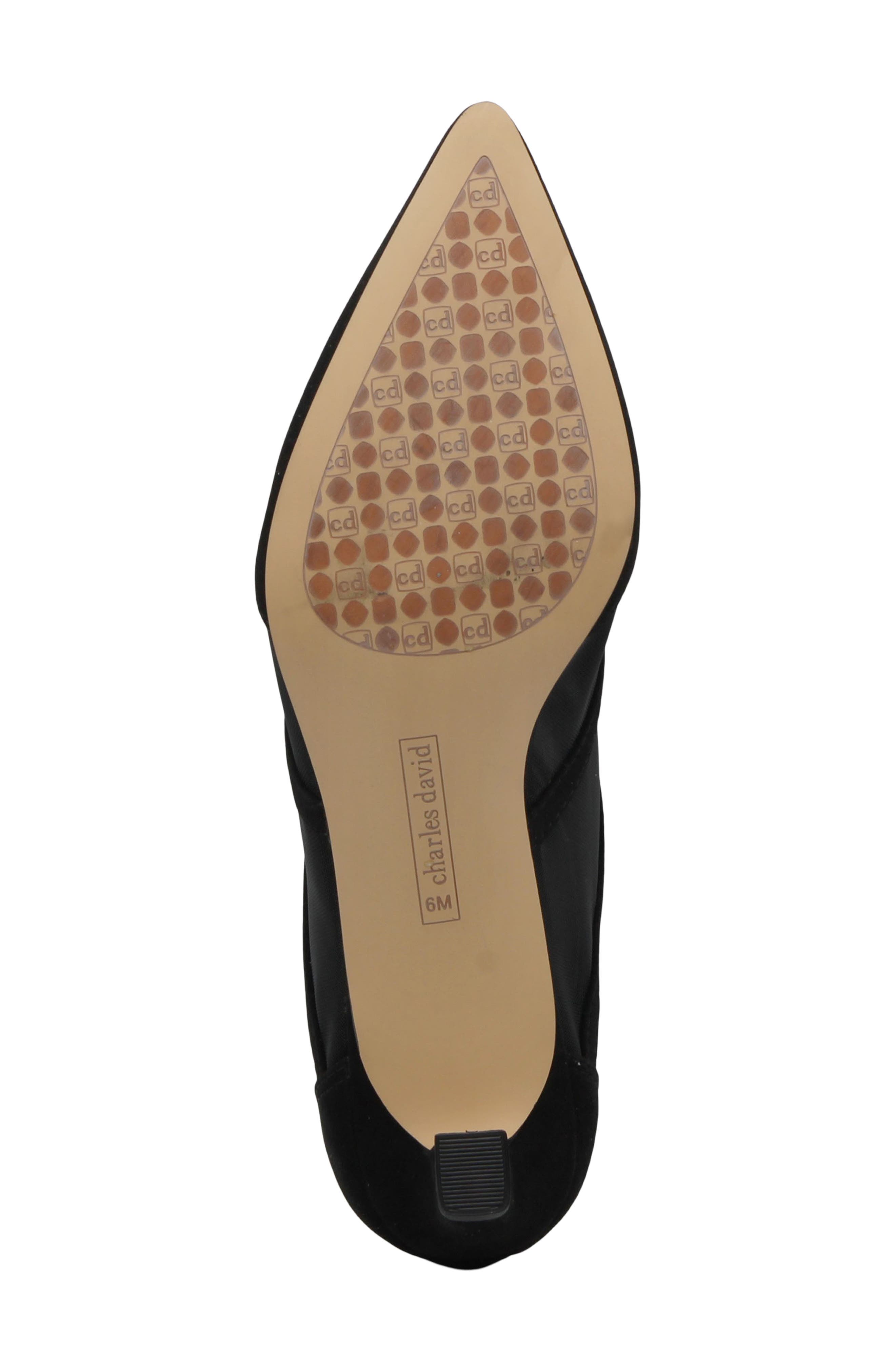 Alpha Pointed Toe Bootie, Alternate, color, BLACK