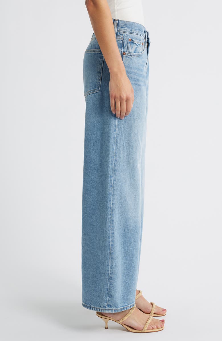 Mavi Jeans Sandy High Waist Wide Leg Jeans, Alternate, color, Mid Used Classic Denim