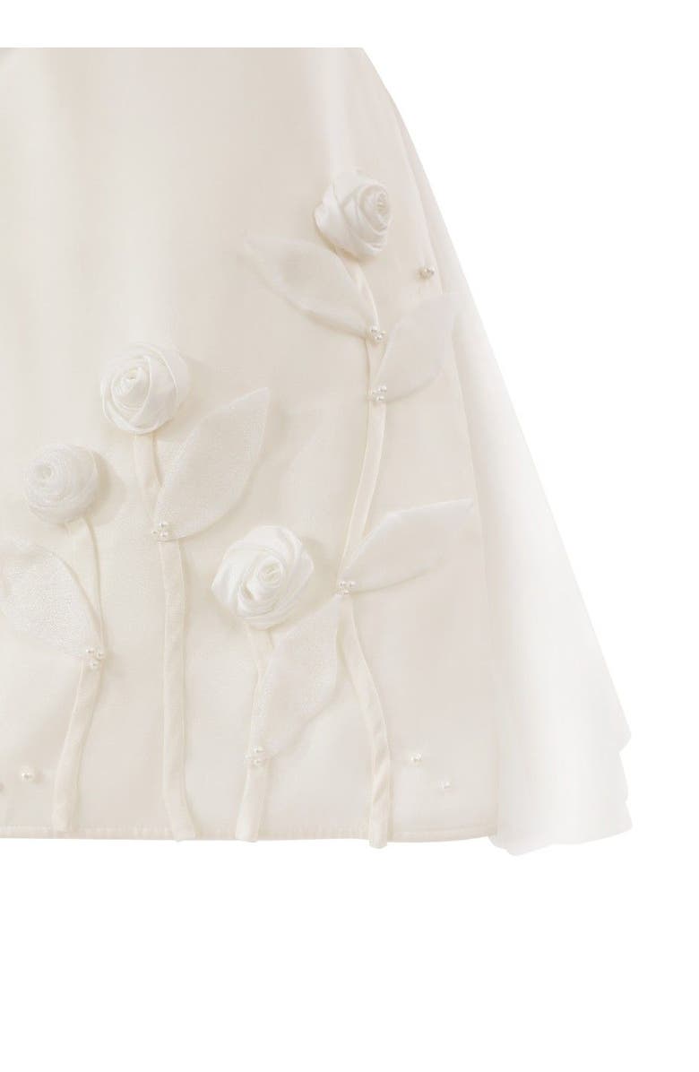 Tulleen Floral Whisper Overlay Dress, Alternate, color, Ivory