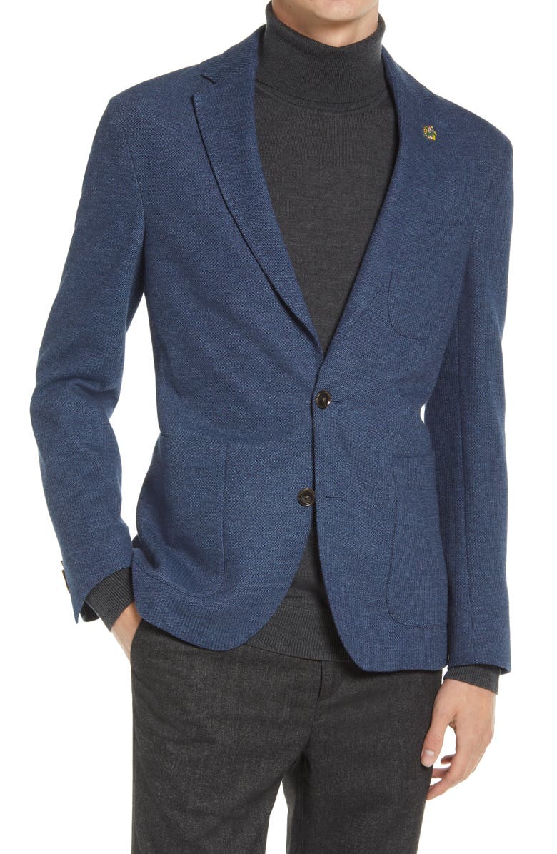 Ted Baker London Tom Heathered Knit Sport Coat, Main, color,