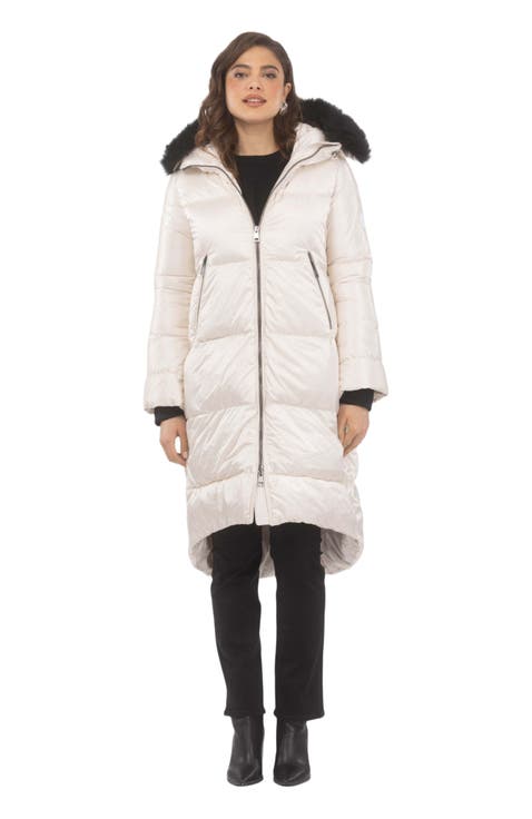Apres-Ski Long Coat With Detachable Trim