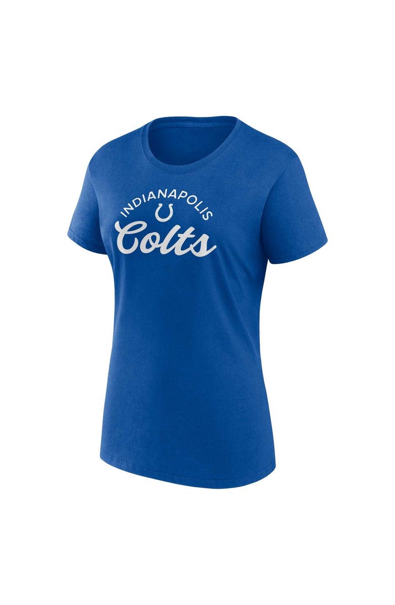 FANATICS Women's Fanatics Branded Royal/White Indianapolis Colts Lightweight Short & Long Sleeve T-Shirt Combo Pack, Alternate, color, 