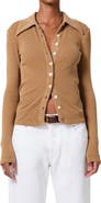 Citizens of Humanity Gila Rib Knit Button-Up Shirt