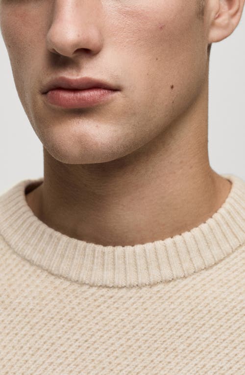 Mango Regular Fit Sweater In Sand
