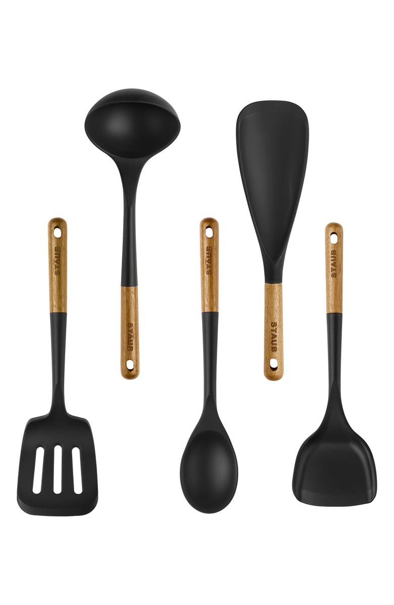 Staub 5-Piece Tool Set, Main, color, Matte Black