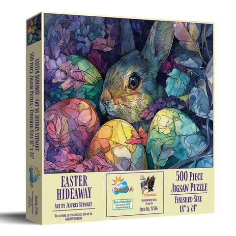 Easter Hideaway 500 piece Jigsaw Puzzle for Adults