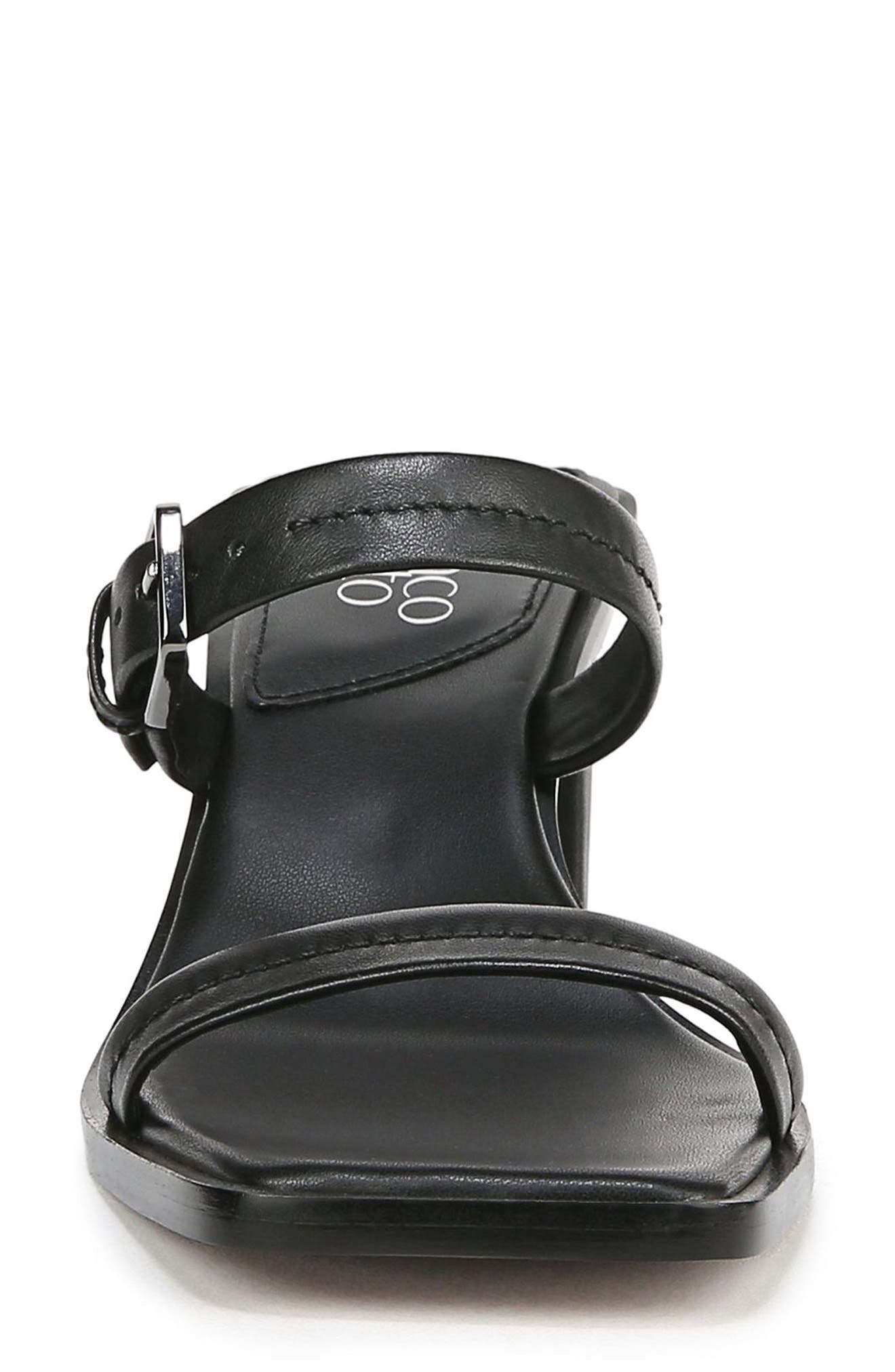 Franco Sarto Frenza Two Strap Sandal, Alternate, color, Black