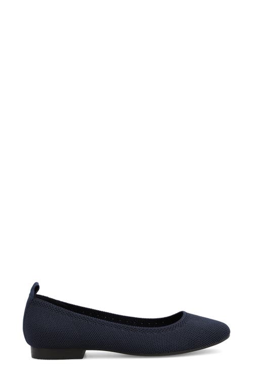 Mia Raisa Stretch Knit Flat In Navy