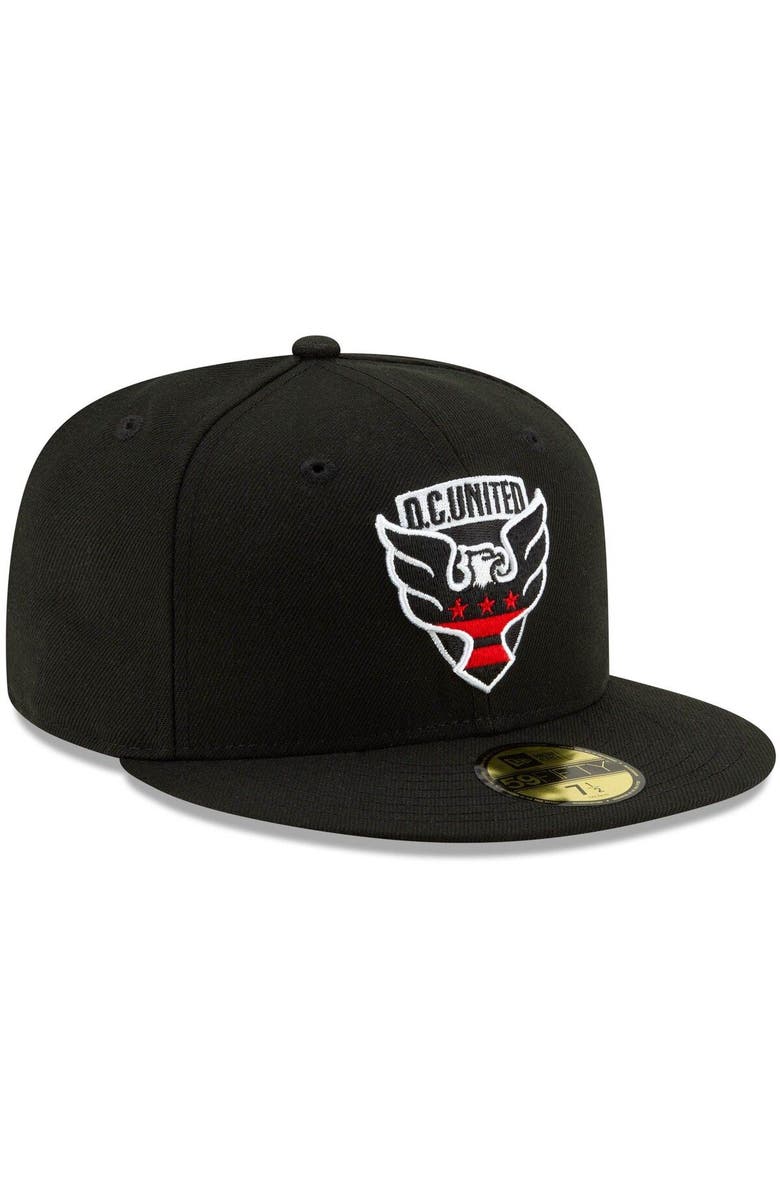 New Era Men's New Era Black D.C. United Primary Logo 59FIFTY Fitted Hat, Alternate, color, 