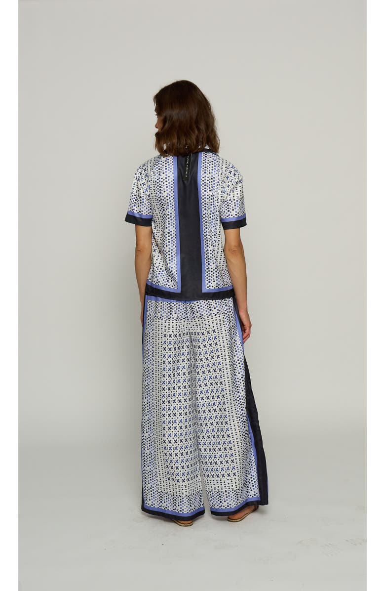 Central Park West Foulard Print Shirt, Alternate, color, Blue