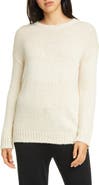Eileen Fisher Wool Blend Crewneck Box Top Sweater