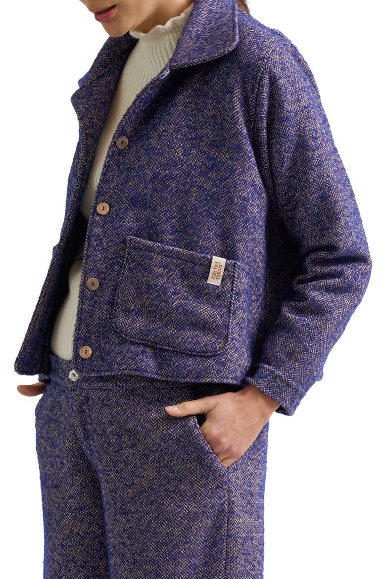 Pippa Maternity Jacket, Alternate, color, Blue