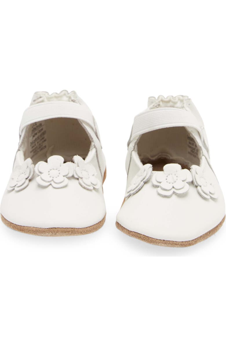 Robeez<sup>®</sup> Brianna Crib Shoe, Alternate, color, White