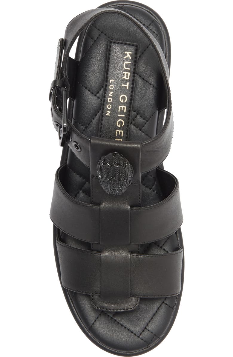 KG Kurt Geiger Kensington Block Heel Fisherman Sandal, Alternate, color, Black