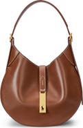 Polo Ralph Lauren Small Sport Calf Leather Shoulder Bag