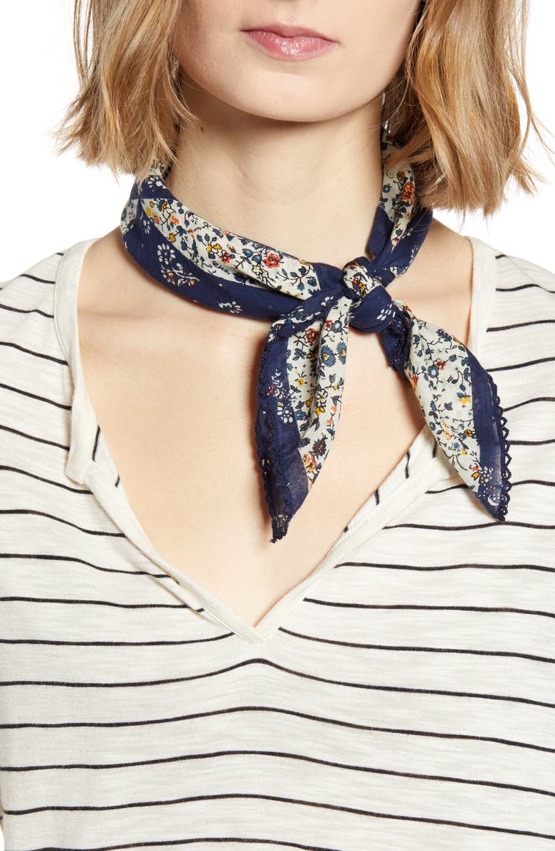 Madewell Edge Detail Bandana, Main, color,