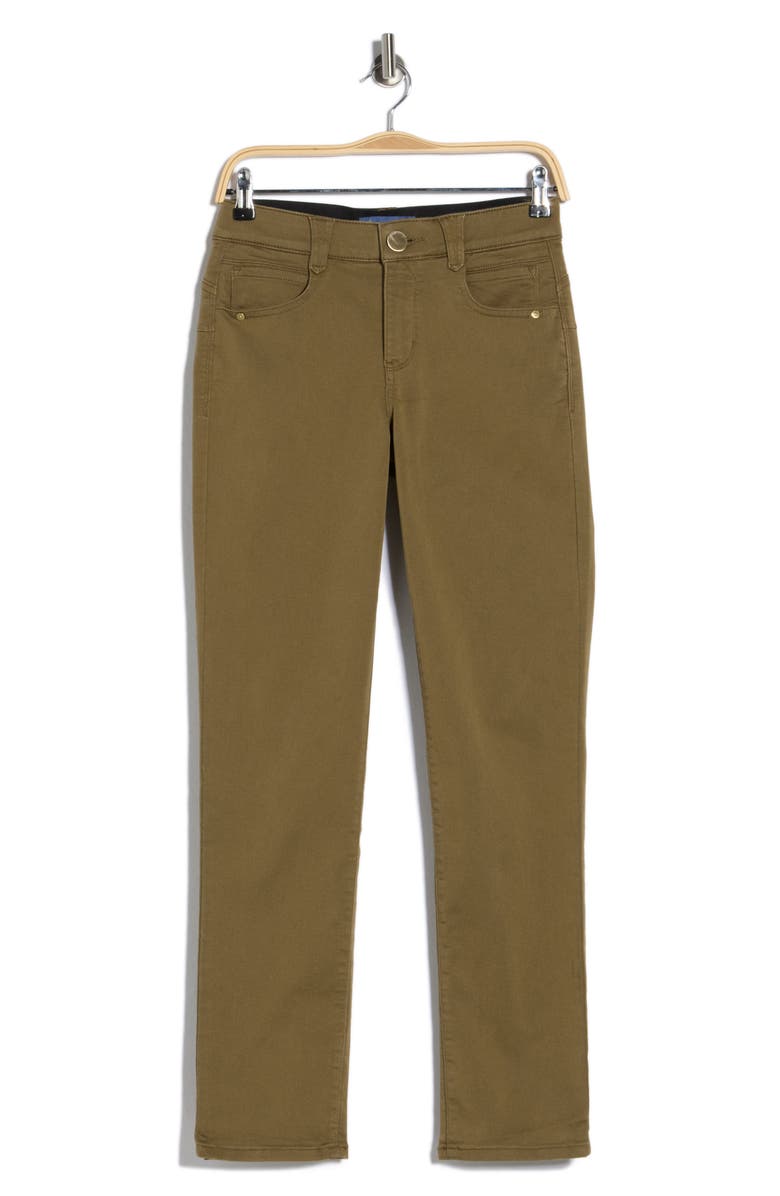 Democracy 'Ab'Solution Straight Leg Pants, Main, color, Golden Olive