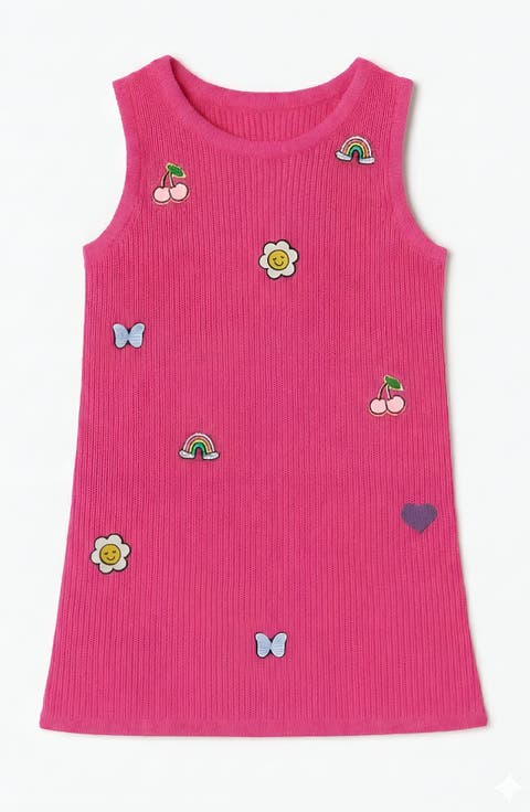 Crochet Knit Summer Shift Dress