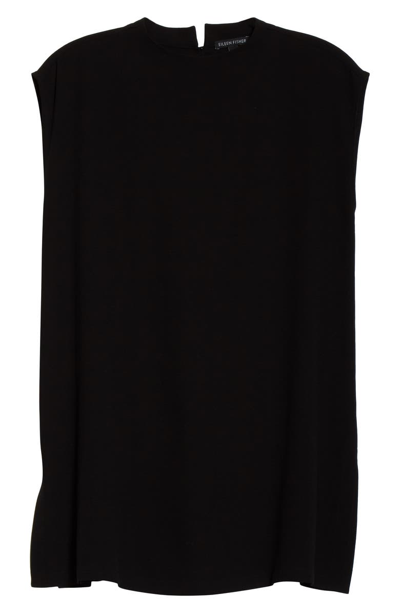 Eileen Fisher Funnel Neck Silk Box Top Tunic, Alternate, color, 