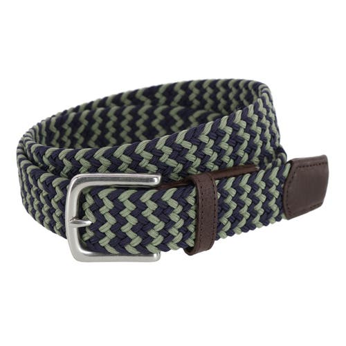 Trafalgar Milton Mixed Weave Limited Run Stretch Golf Belt In Gray