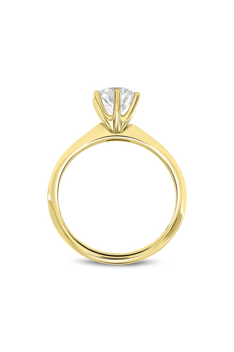 Tesi 14K Yellow Gold Round Shape Lab Grown Diamond Solitaire Ring - 1 Ct, Alternate, color, 14K Yellow Gold