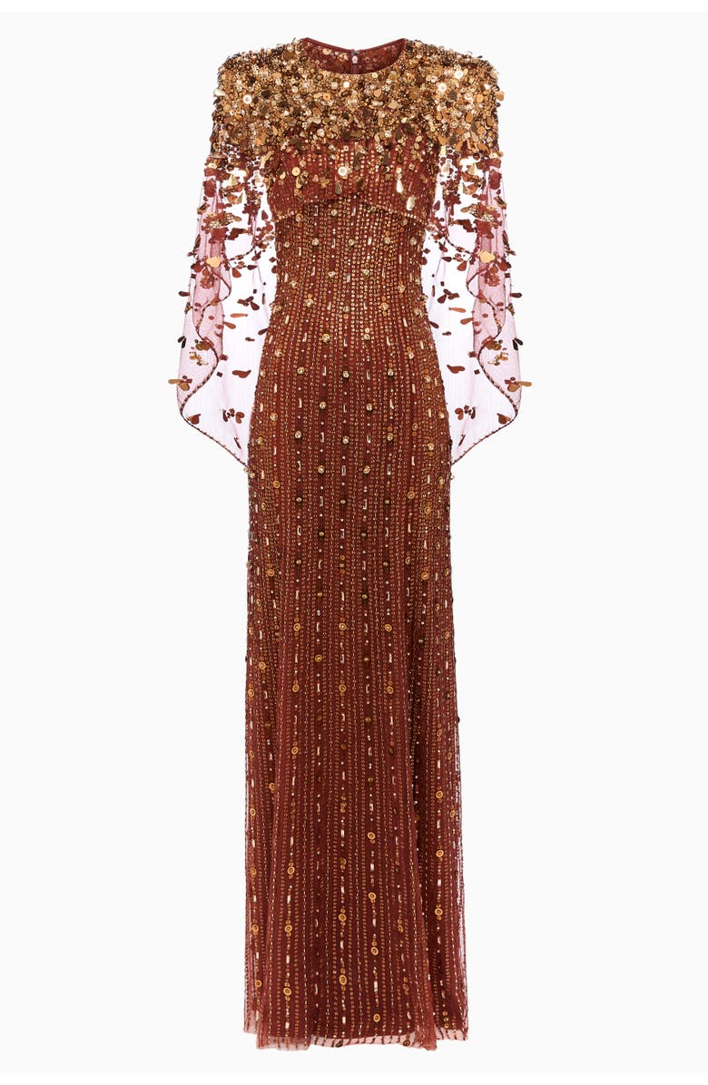 Jenny Packham Nettie Gown, Main, color, Bronze