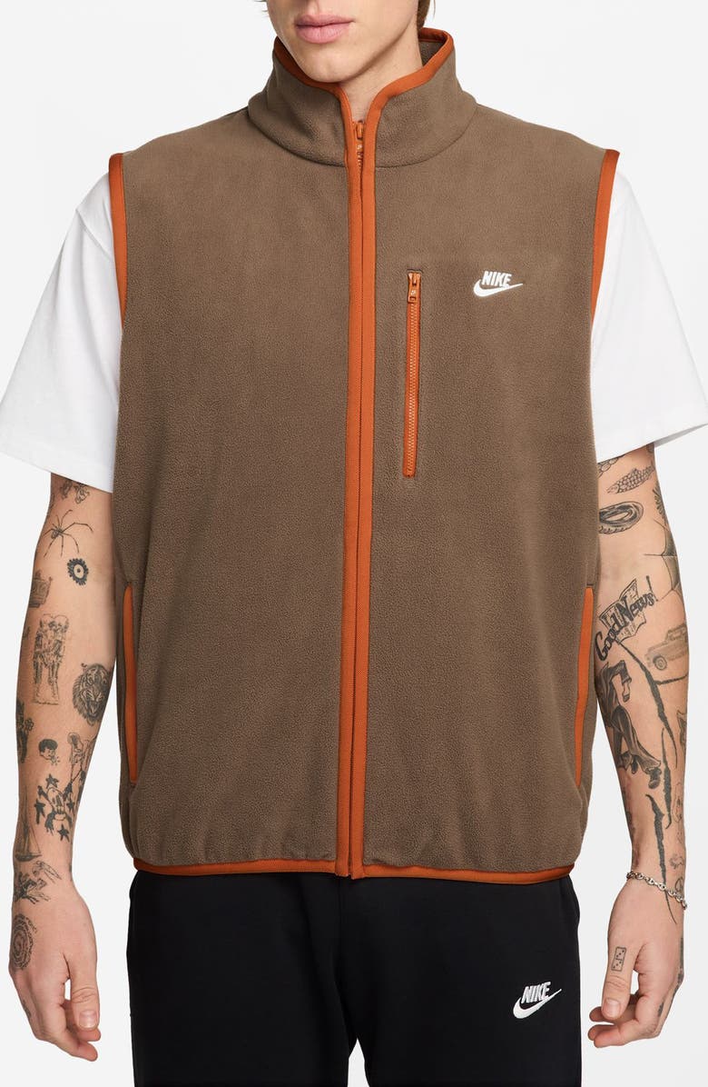 Nike Sportswear Club Winterized Vest, Main, color, Mosswood Brown