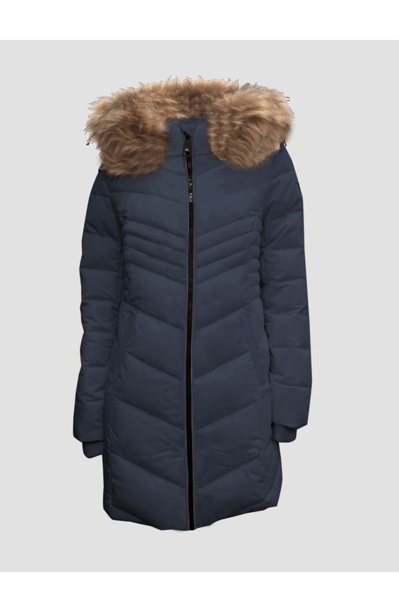 Point Zero CHEVRON CHIC PARKA, Main, color, Navy