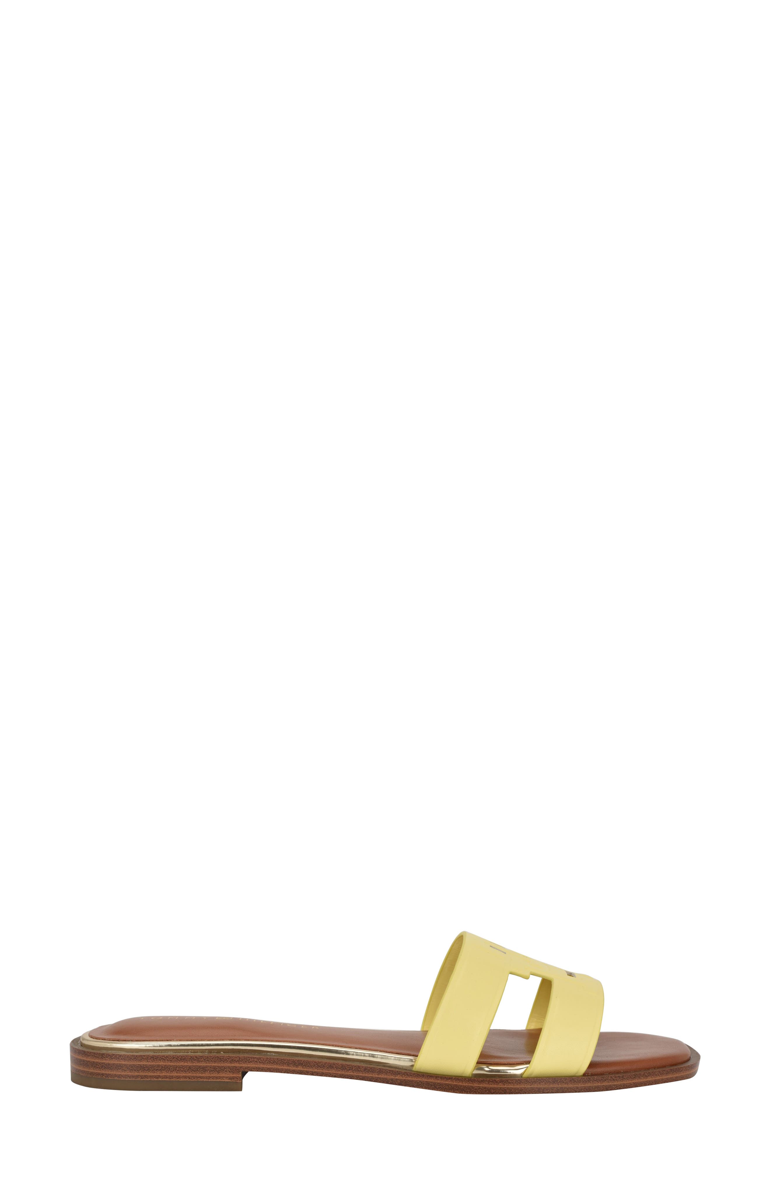 Tommy Hilfiger Terenz Slide Sandal, Alternate, color, Yellow