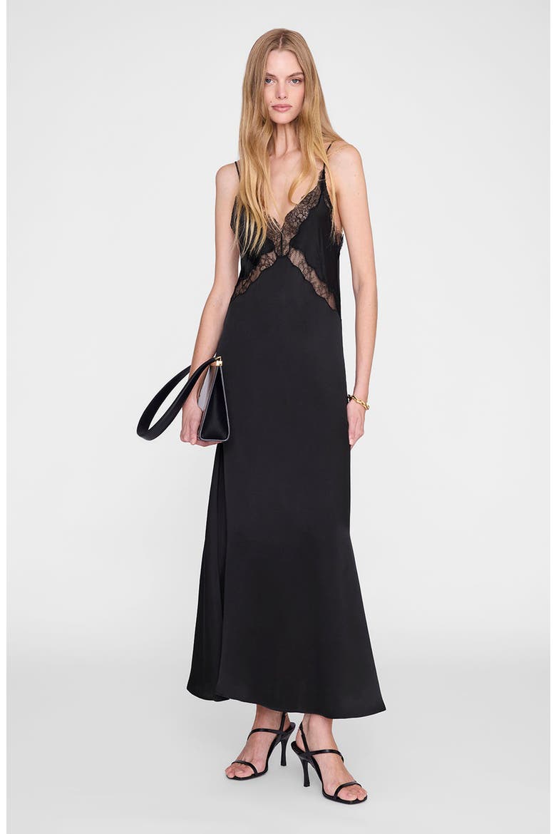 Magnolia Dress, Main, color, Black