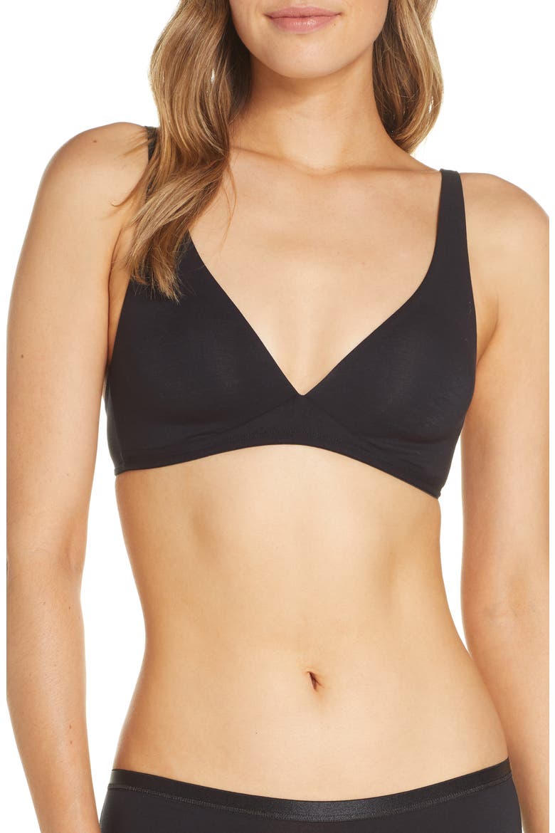 Cotton Sensation Soft Cup Bra, Main, color, BLACK 019
