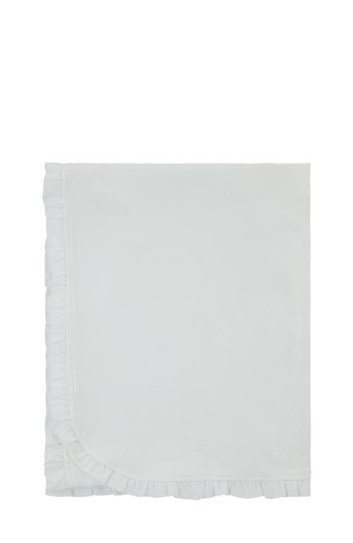 Noggiwear Side Ruffle Blanket In Ivory