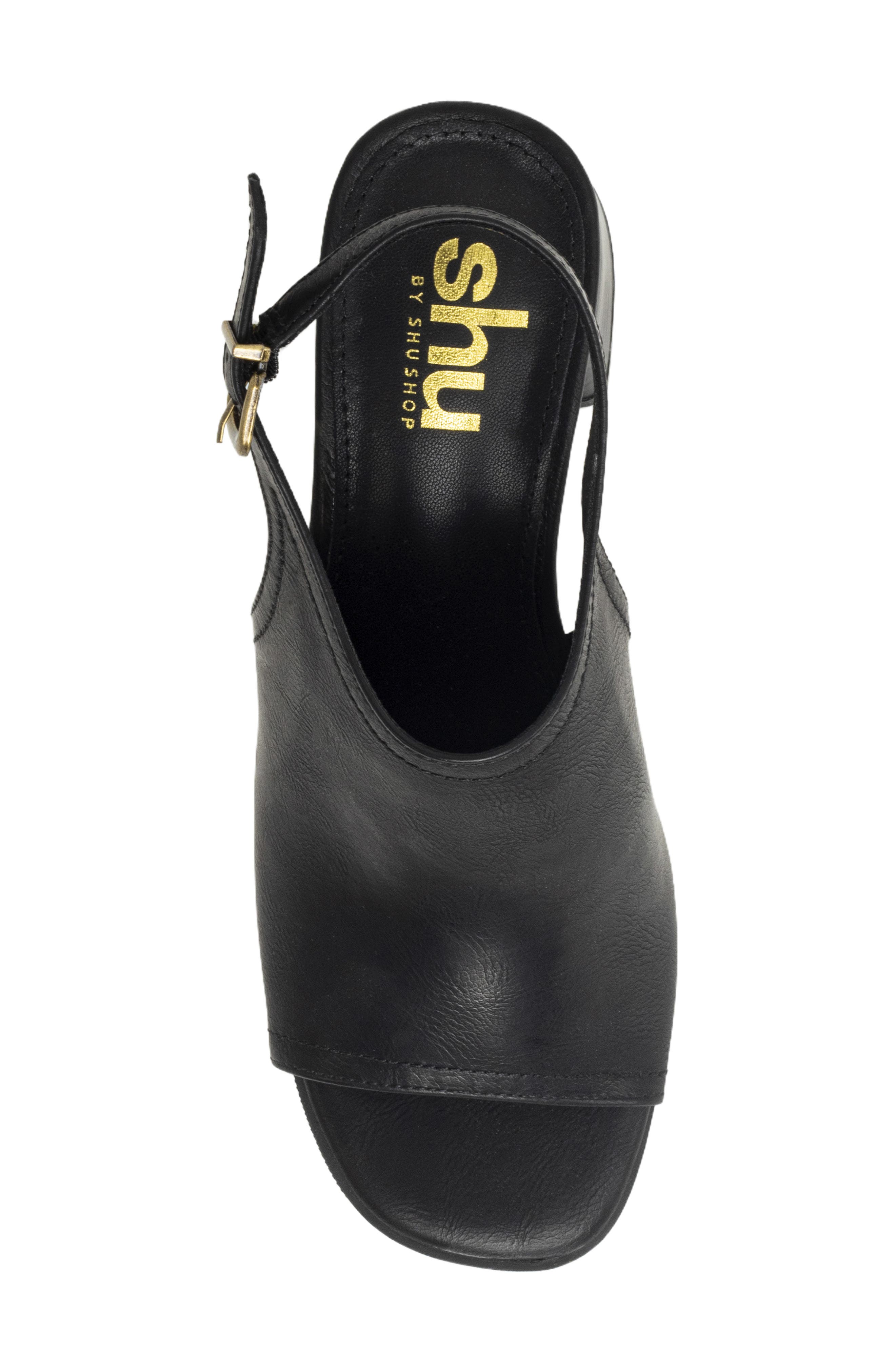 SHUSHOP Faith Sandal, Alternate, color, Black