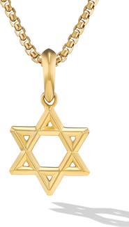 David Yurman Star of David Pendant in 18K Yellow Gold