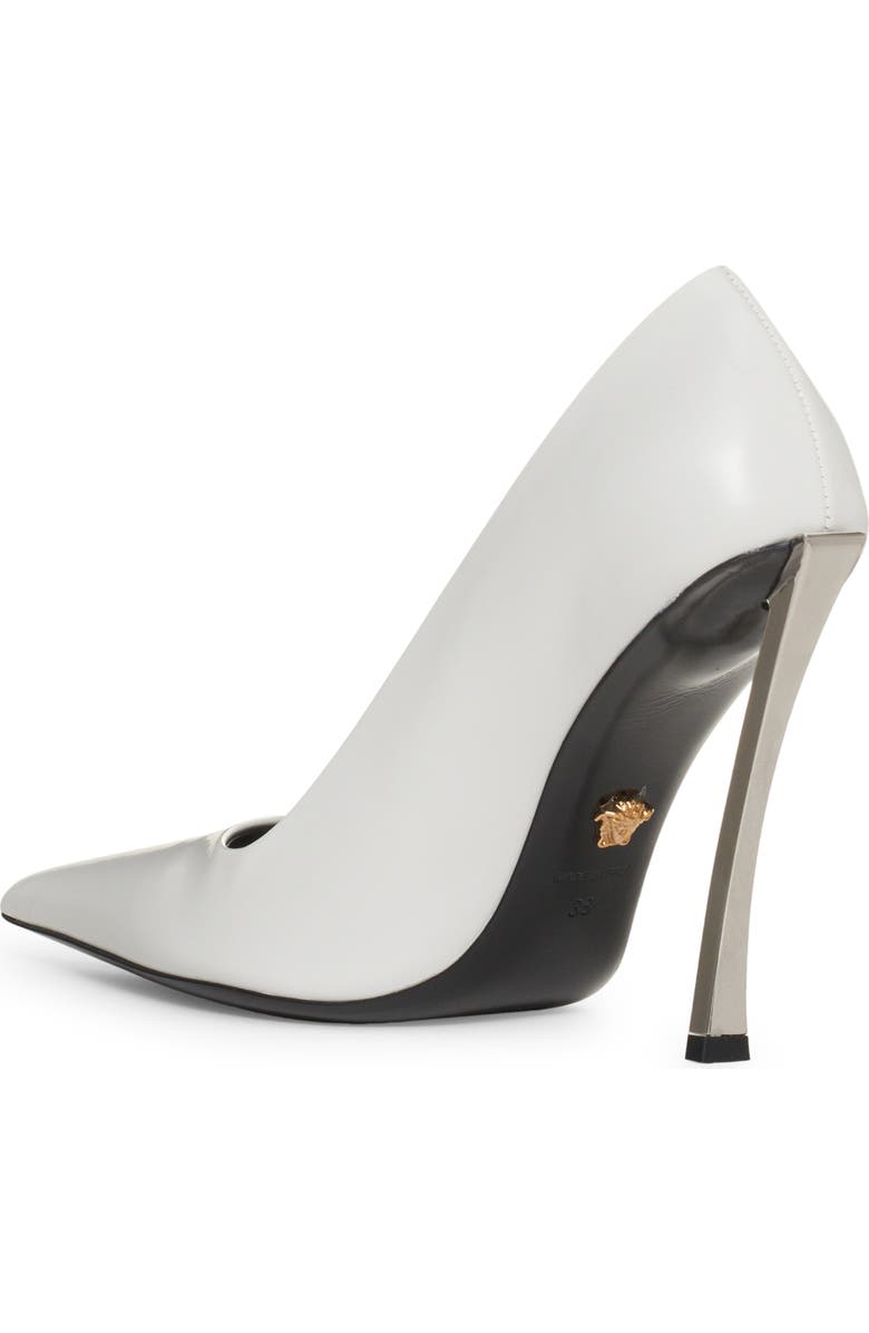 Versace Curved Heel Pointed Toe Pump, Alternate, color,
