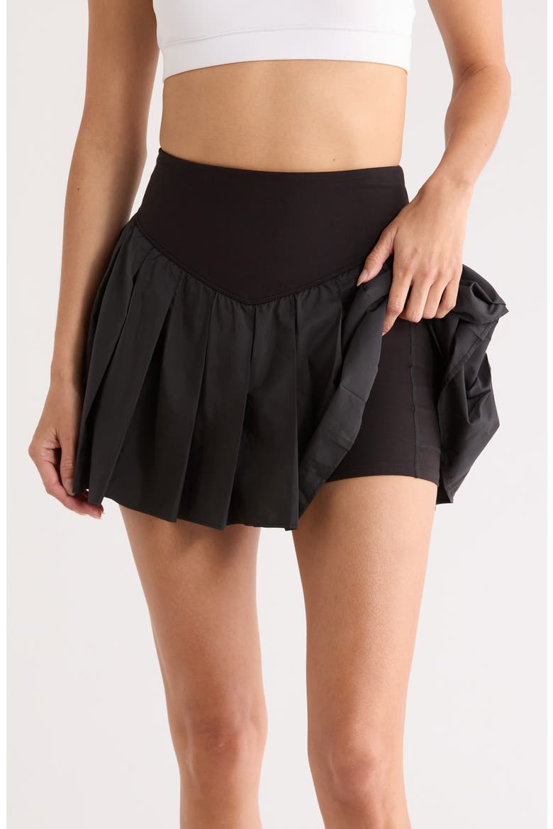 FP Movement Swing of Things Pleated Skort, Alternate, color, BLACK