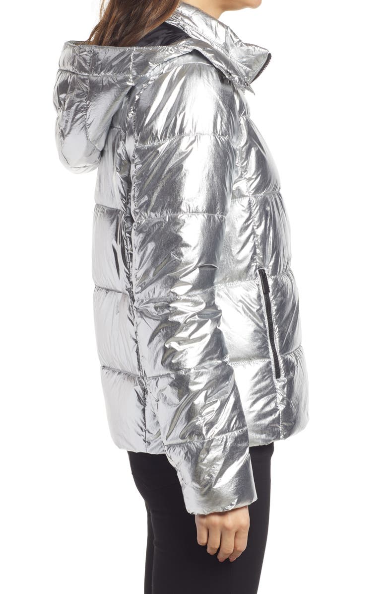 Marc New York Women's Metallic Puffer Jacket, Alternate, color, 