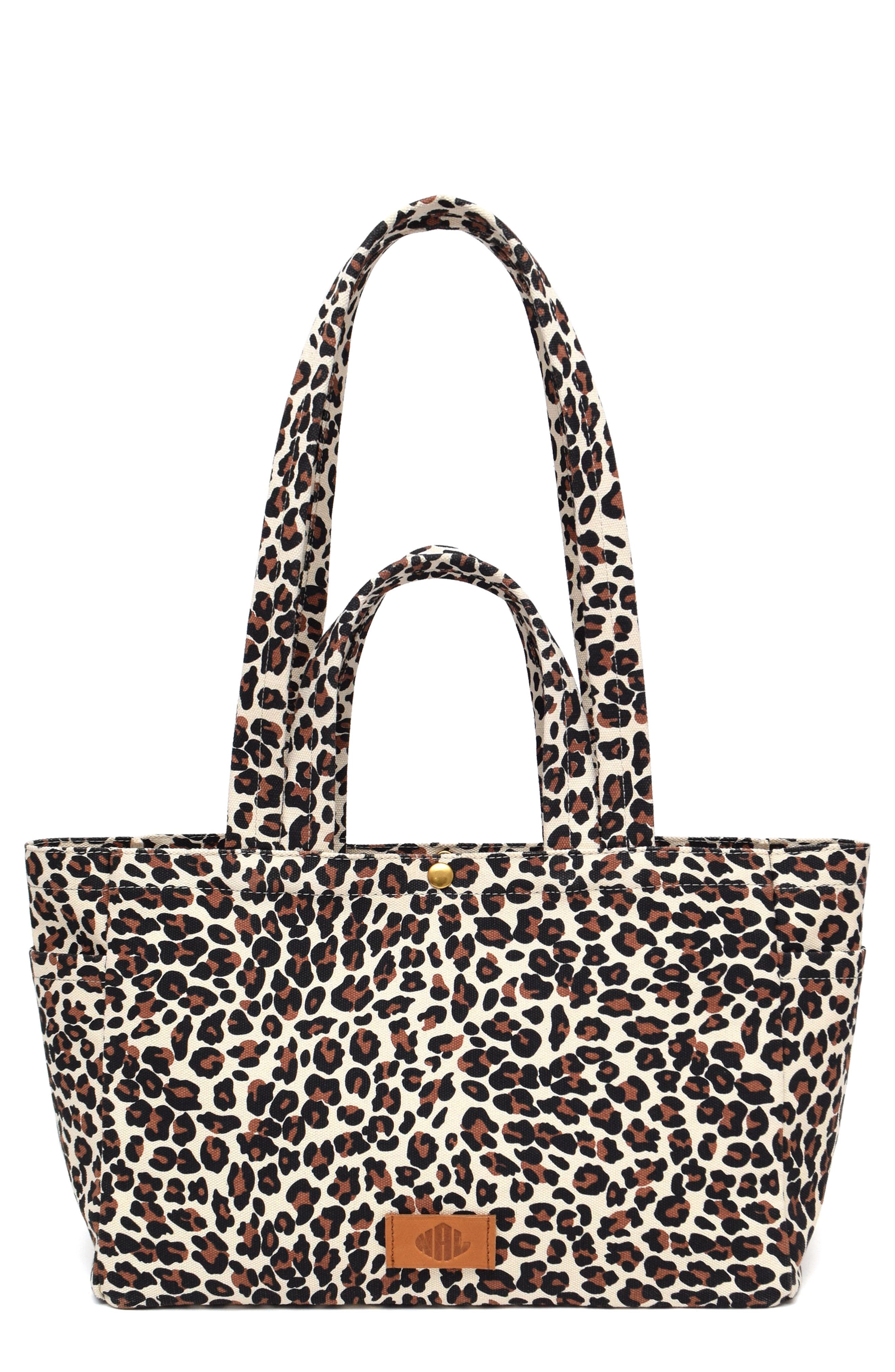 Sienna Leopard Print Cotton Tote