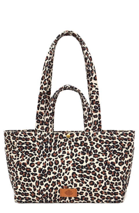 Sienna Leopard Print Cotton Tote