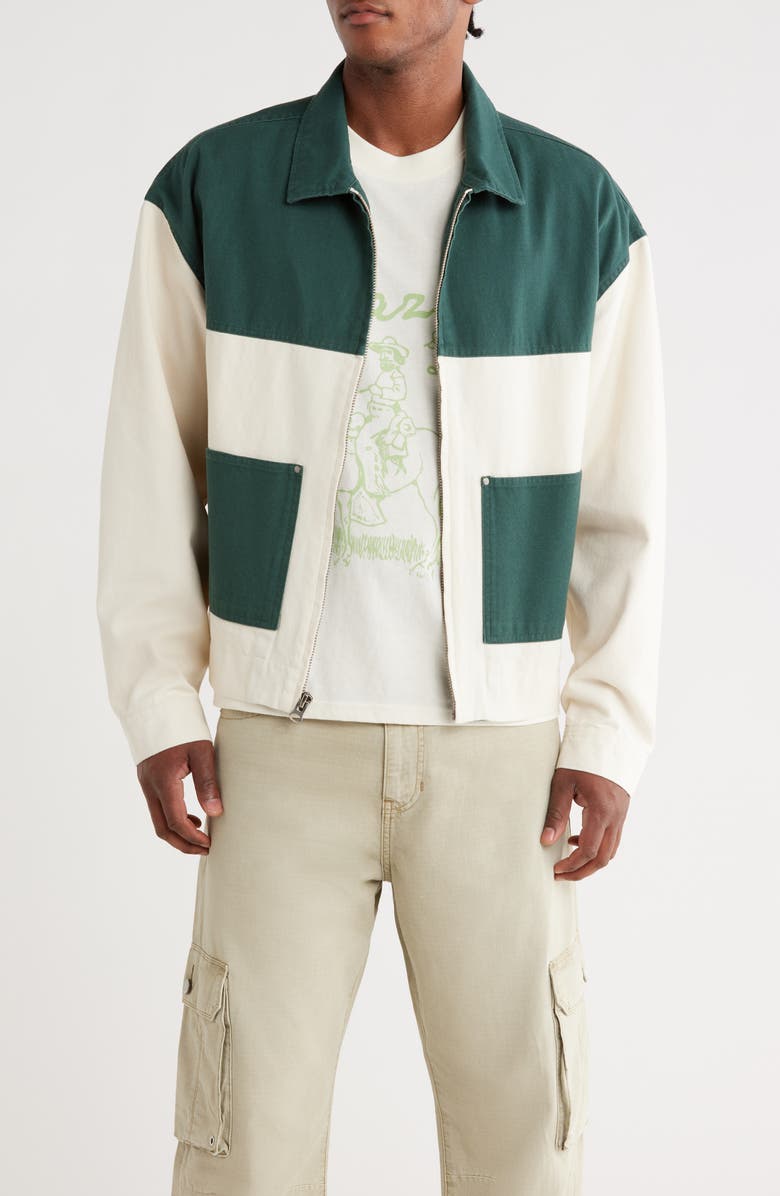 PacSun Blocked Yoke Cotton Jacket, Main, color, 