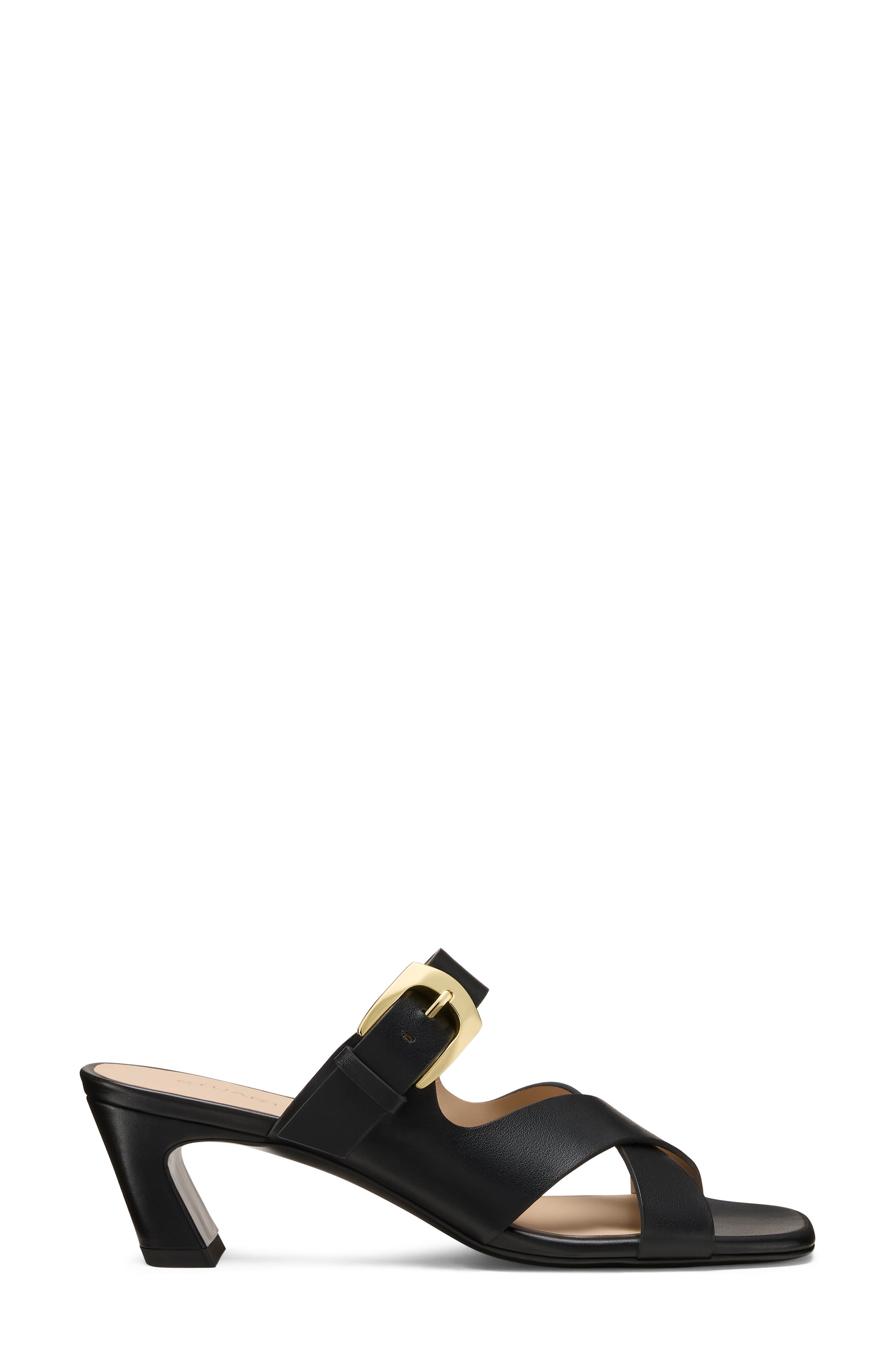 Stuart Weitzman Sai Slide 50, Alternate, color, Black