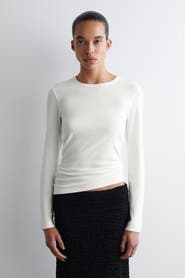 COS Ribbed Jersey Long-Sleeved Top