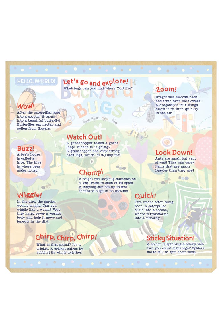 Backyard Bugs 48 Piece Wood Puzzle, Alternate, color, Multicolor