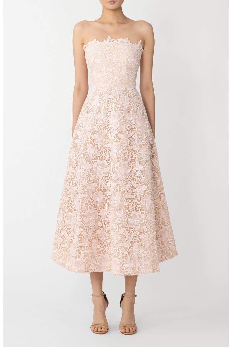 nordstrom pink lace dress Rosalia Strapless Lace Dress (Women)