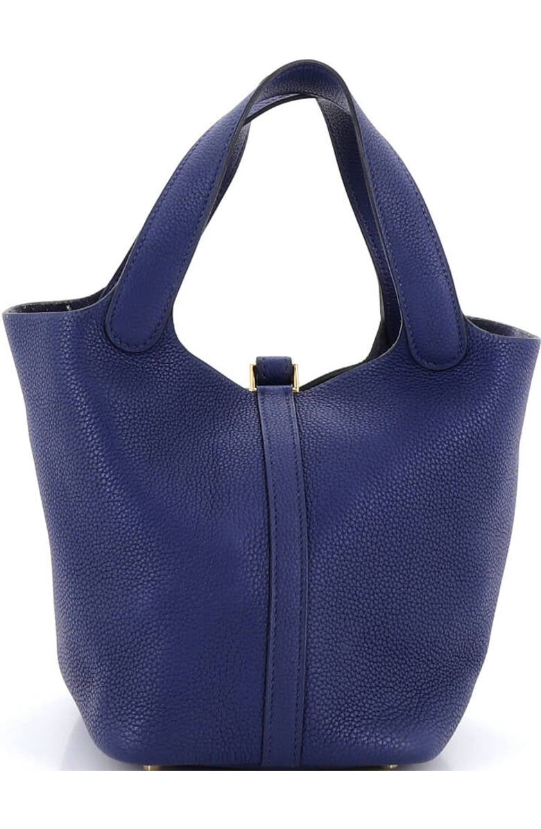 Pre-Owned Hermes Picotin Lock Bag Maurice PM, Alternate, color, Bleu Saphir