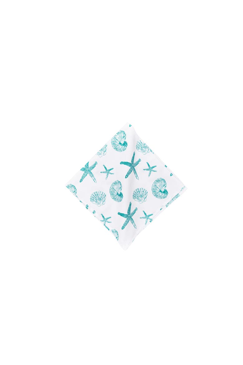Maris Square Cotton Napkins Set of 6, Main, color, Blue