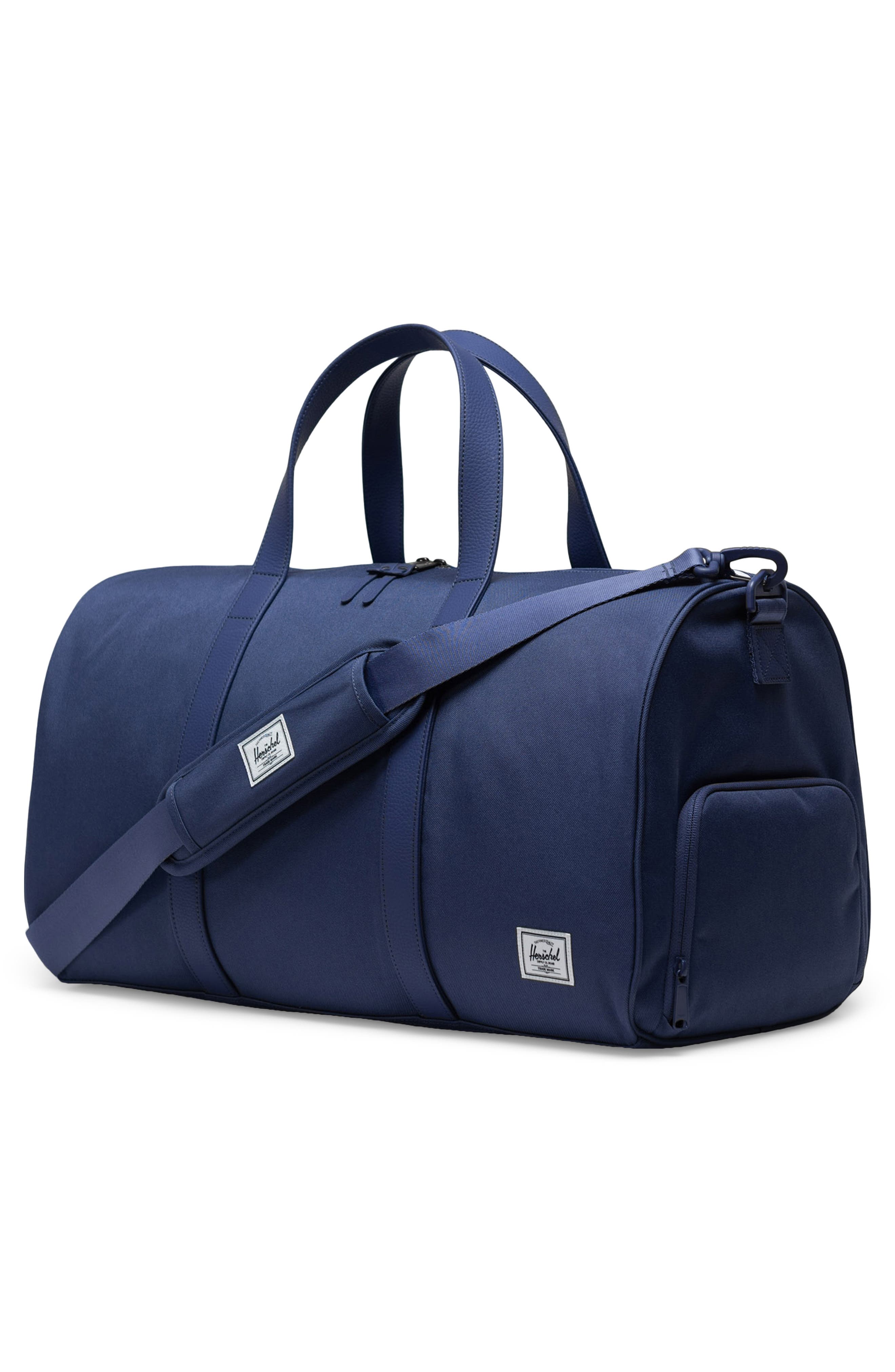 Herschel Supply Co. Novel Recycled Polyester Duffle Bag, Alternate, color, Skipper Blue